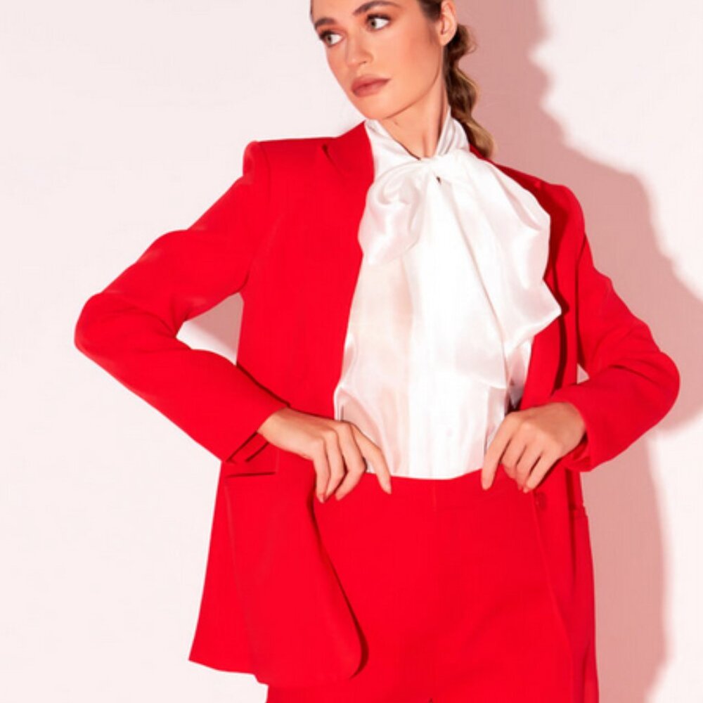 Endless Rose Cherry Red Blazer
